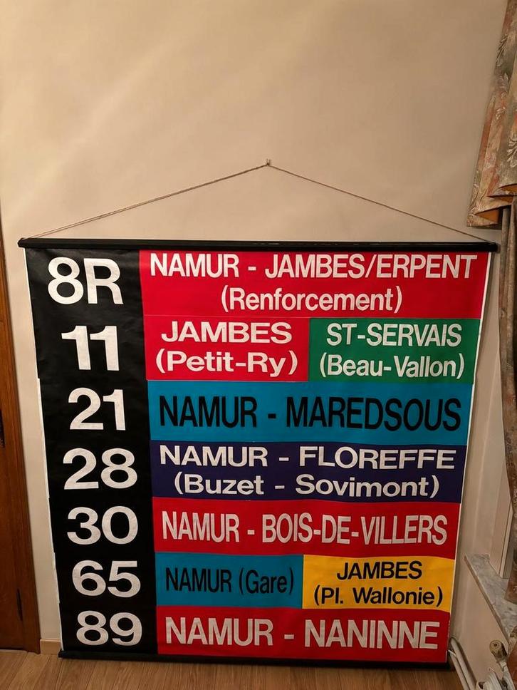 Tram/busbestemmingsposters, Antiek en Kunst, Curiosa en Brocante, Ophalen