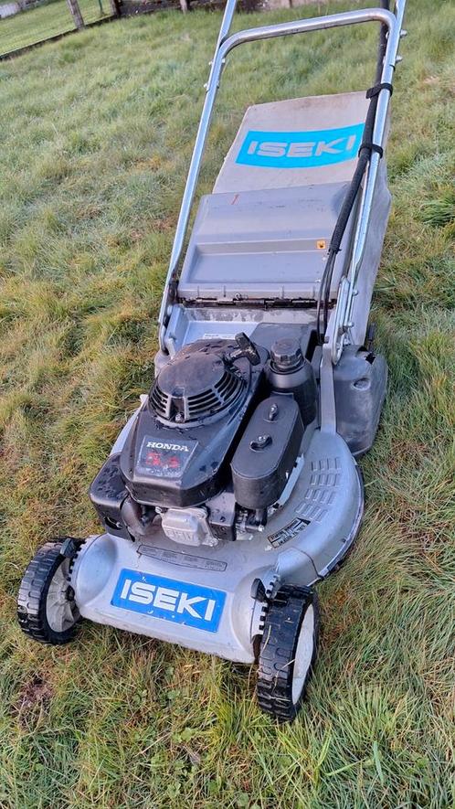 Iseki grasmaaier met Honda motor, Jardin & Terrasse, Tondeuses à gazon, Utilisé, Enlèvement ou Envoi