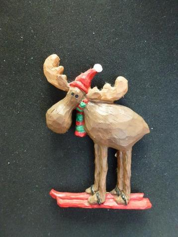 kerstversiering eland magneet  beschikbaar voor biedingen