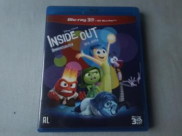 Blu ray 3 D + 2 D Disney pixar inside out ( binnenstebuiten)