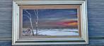 Huile sur toile paysage enneigé de rik versonnen, Antiek en Kunst, Ophalen of Verzenden