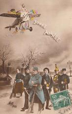 MILITAIR  FANTASIE -  Bonne Année + Vliegtuigje + 105 Jaar !, Verzamelen, Postkaarten | Themakaarten, Ophalen of Verzenden, Voor 1920