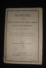 Manuel des gendarmes et autres agents de la police judiciair, Gelezen, Voor 1940, Landmacht, Verzenden
