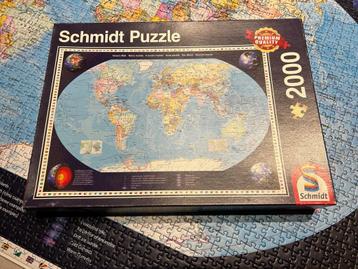 Puzzel Schmidt 2000 stukjes, Enlèvement ou Envoi, Plus de 1 500 pièces, Comme neuf, Puzzle
