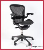 Herman Miller Aeron maat B Grafiet Full option (voorraad:8), Huis en Inrichting, Gebruikt, Ophalen of Verzenden, Bureaustoel, Zwart