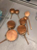 Anciens poêlons cuivre, Antiek en Kunst, Antiek | Brons en Koper, Ophalen, Koper