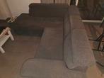 één goede hoeksalon zetelbed kleur grijs zwart, Ophalen, Gebruikt