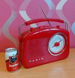 Draagbare FM-radio met retro-ontwerp, Audio, Tv en Foto, Radio's, Ophalen of Verzenden, Zo goed als nieuw, Radio