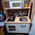 Houten keuken Ikea + potjes en pannetjes + weegschaal, Enlèvement