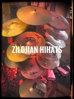 Zildjian HIHAT Cymbals USED/VINTAGE 10"-16”, Enlèvement ou Envoi, Utilisé, Batterie ou Percussions