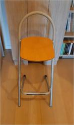 4 Barkrukken aluminium-hout, Avec repose-pieds, 4 tabourets, Enlèvement, Utilisé