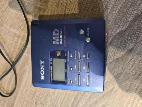 Sony MZ-R55 draagbare MD speler + 5 MD's, 3x batt, usb lader, Audio, Tv en Foto, Walkmans, Discmans en Minidiscspelers, Minidisc-speler