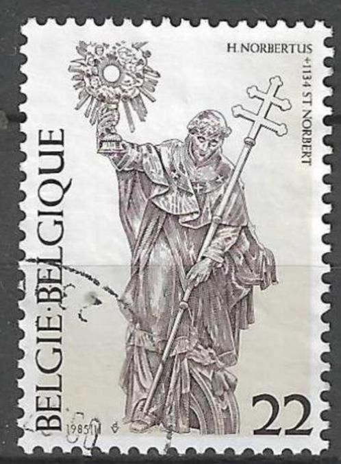 Belgie 1985 - Yvert/OBP 2156 - Heilige Norbertus (ST), Timbres & Monnaies, Timbres | Europe | Belgique, Affranchi, Envoi