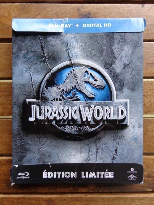 )))  Bluray  Jurassic World  //  Steelbook   (((, CD & DVD, Blu-ray, Comme neuf, Science-Fiction et Fantasy, Coffret, Enlèvement ou Envoi