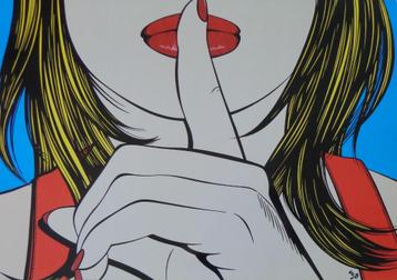 DEBORAH AZZOPARDI / POP ART / SSSSHHH / OFFSET / 50x70cm beschikbaar voor biedingen