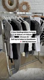 Chroom professioneel kledingrek, Ophalen, Zo goed als nieuw