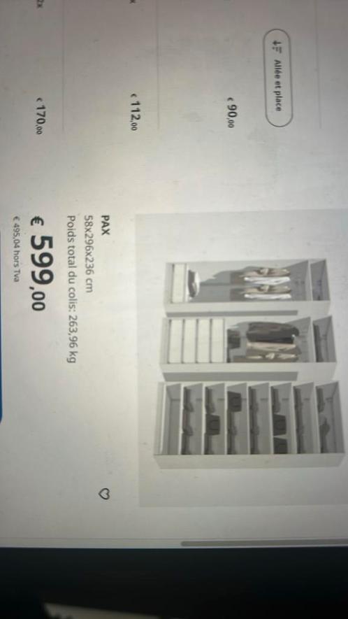 Armoire Pax dressing IKEA, Huis en Inrichting, Kasten | Kleerkasten, Zo goed als nieuw