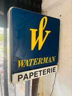 Dubbelzijdige lichtreclame Waterman, Ophalen, Gebruikt, Lichtbak of (neon) lamp