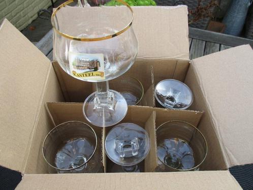 6 Kasteelbier glazen 33cl Nieuw, Verzamelen, Glas en Drinkglazen, Nieuw, Bierglas, Ophalen