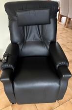 Relax avec fonction d'inclinaison et de levage - cuir noir, Enlèvement, Comme neuf
