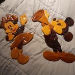 Mickey en Minnie houten muurdecoratie ongeveer 50 cm, Ophalen of Verzenden, Gebruikt