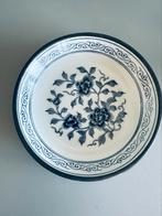 Assiette porcelaine et etain, Ophalen of Verzenden