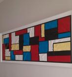 Schilderij: "Crincle Painting". 120/45 cm., Ophalen