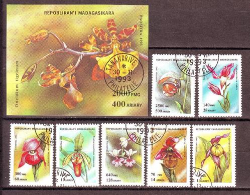 Postzegels thema bloemen: reeksen en blokken, Postzegels en Munten, Postzegels | Thematische zegels, Gestempeld, Dier of Natuur