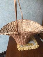 Vintage rieten mand. NIEUW., Neuf, Osier, Enlèvement, Panier
