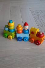 HABA houten trein (17-delig), Enlèvement, Comme neuf, Puzzles
