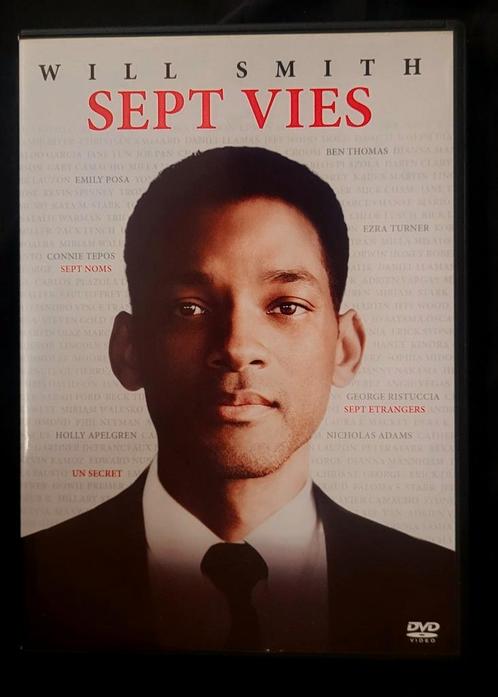 DVD du film Sept vies - Will Smith, Cd's en Dvd's, Dvd's | Drama, Zo goed als nieuw, Drama, Alle leeftijden, Ophalen of Verzenden