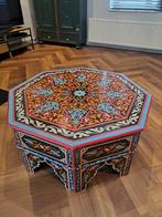 Salontafel handgeschilderd India, ibiza boho stijl, Ophalen, Gebruikt, India ibiza bohemian, 50 tot 100 cm