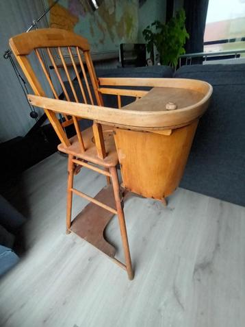 Vintage houten kinderstoel, Kinderen en Baby's, Kinderstoelen, Ophalen, Gebruikt, Overige typen