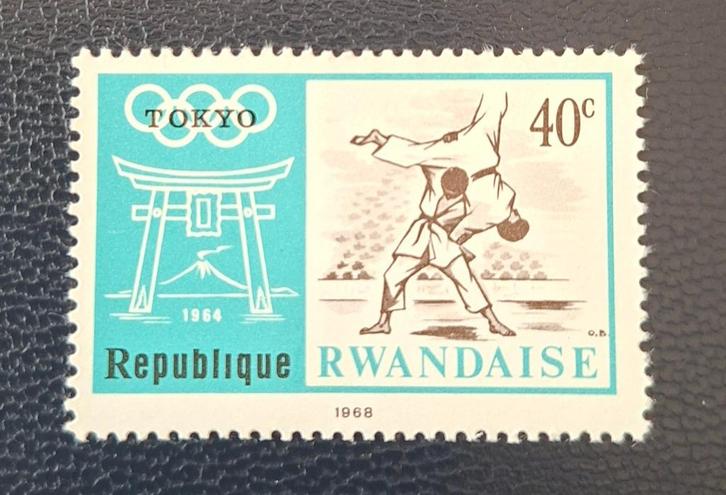 Postzegel Rwanda OBP 264*, Postzegels en Munten, Postzegels | Afrika, Ophalen of Verzenden