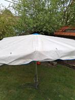 Markt parasol met voet te koop, Ophalen, Gebruikt