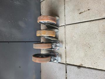 Zwenkwielen draagkracht 650kg ø200 beschikbaar voor biedingen