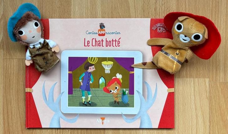 Sinterklaas tip - Le Chat Botté - sprookje met vingerpopjes, Boeken, Kinderboeken | Kleuters, Zo goed als nieuw, Sprookjes, 5 of 6 jaar