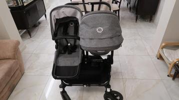 buggy bugaboo Donkey 5 duo coplete, Kinderen en Baby's, Kinderwagens en Combinaties, Ophalen, Verstelbare duwstang, Bugaboo, Zo goed als nieuw