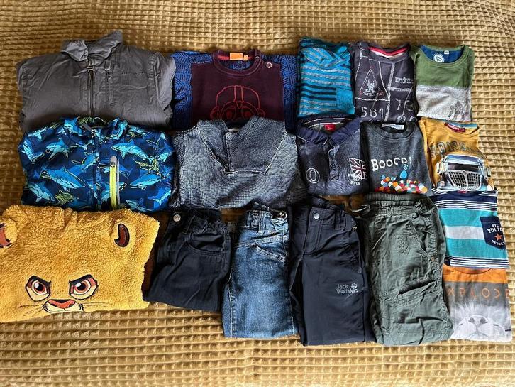 Pakket kleding jongen maat 116 - 6 jaar, deel 1, Kinderen en Baby's, Kinderkleding | Maat 116, Gebruikt, Jongen, Broek, Ophalen of Verzenden