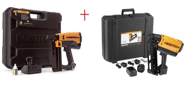 Set 2 cloueurs gaz Bostitch NEUF, Doe-het-zelf en Bouw, Gereedschap | Overige machines, Nieuw, Ophalen