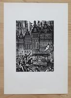 Houtsnede Frans Masereel: ANTWERPEN: de Vogelmarkt, Verzenden