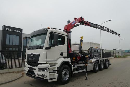 MAN TGS 35.510 8X4 HAAK + HMF 2820 KRAAN  NIEUW & ONGEBRUIKT, Auto's, Vrachtwagens, Particulier, MAN, Diesel, Euro 6, Automaat