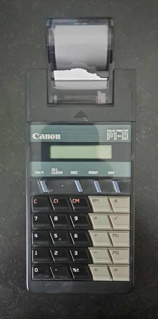 Canon P1-D Palm Printer rekenmachine, Diversen, Rekenmachines, Gebruikt, Ophalen of Verzenden
