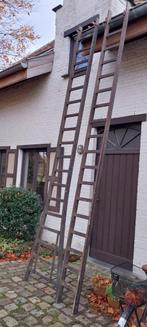 Houten ladder 9 meter (2x5m), Ophalen, Ladder