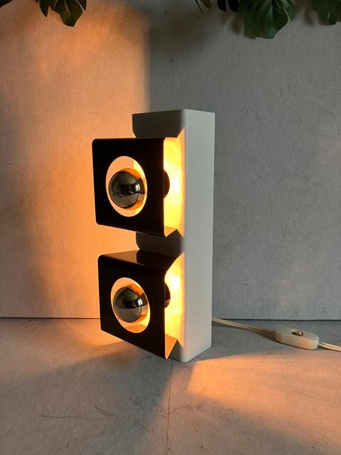 Vintage wandlamp cube spots van Philips, space age design., Huis en Inrichting, Lampen | Losse lampen, Gebruikt, Ophalen of Verzenden