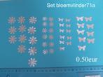 scrap bloemen vlinders knutselen zomer communie valentijn 4, Hobby en Vrije tijd, Nieuw, Ophalen of Verzenden, Scrap