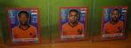 3 panini stickers Nederland Qatar 2022/USA red boarder, Comme neuf, Enlèvement ou Envoi