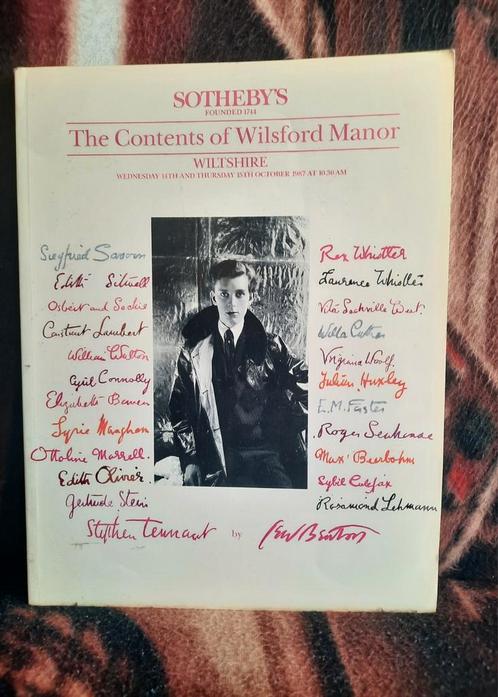 Catalogue Sotheby's The Contents of Wilsford Manor, Livres, Catalogues & Dépliants, Utilisé, Catalogue, Enlèvement ou Envoi