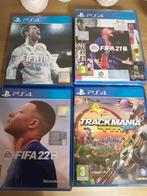 Fifa 18, 21 en 22 + Trackmania Turbo games voor ps4, Games en Spelcomputers, Ophalen of Verzenden, Gebruikt