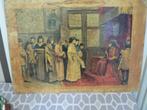Twee oude schoolprenten (muur-prenten ), Ophalen, Geschiedenis